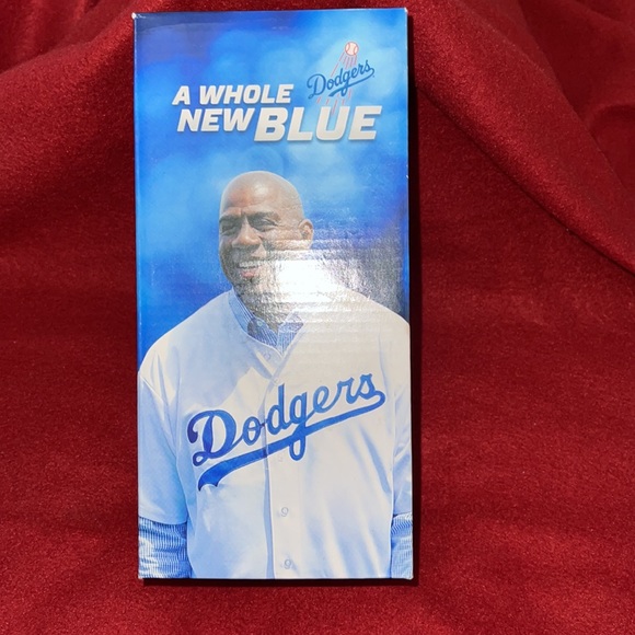 Magic Johnson with Dodger’s jersey on. - Picture 3 of 5